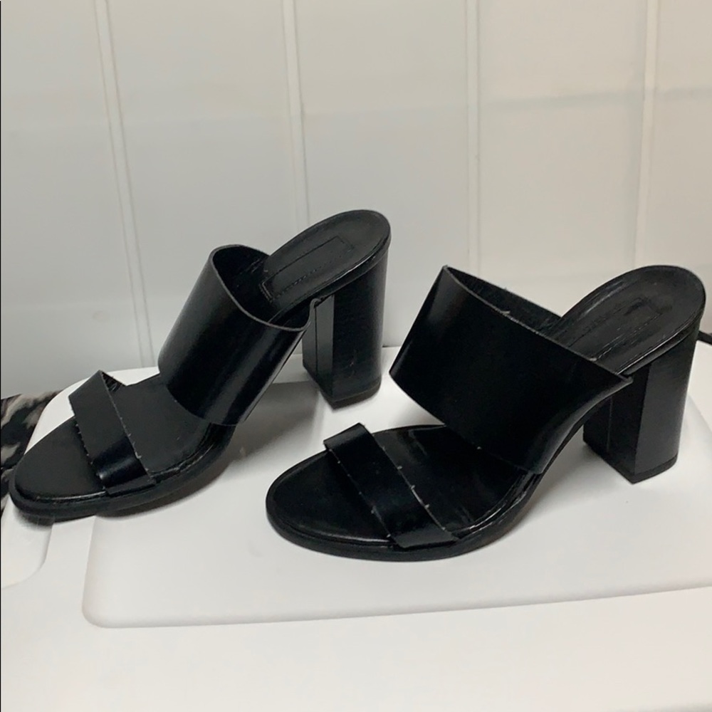 TopShop Black Heeled Sandals